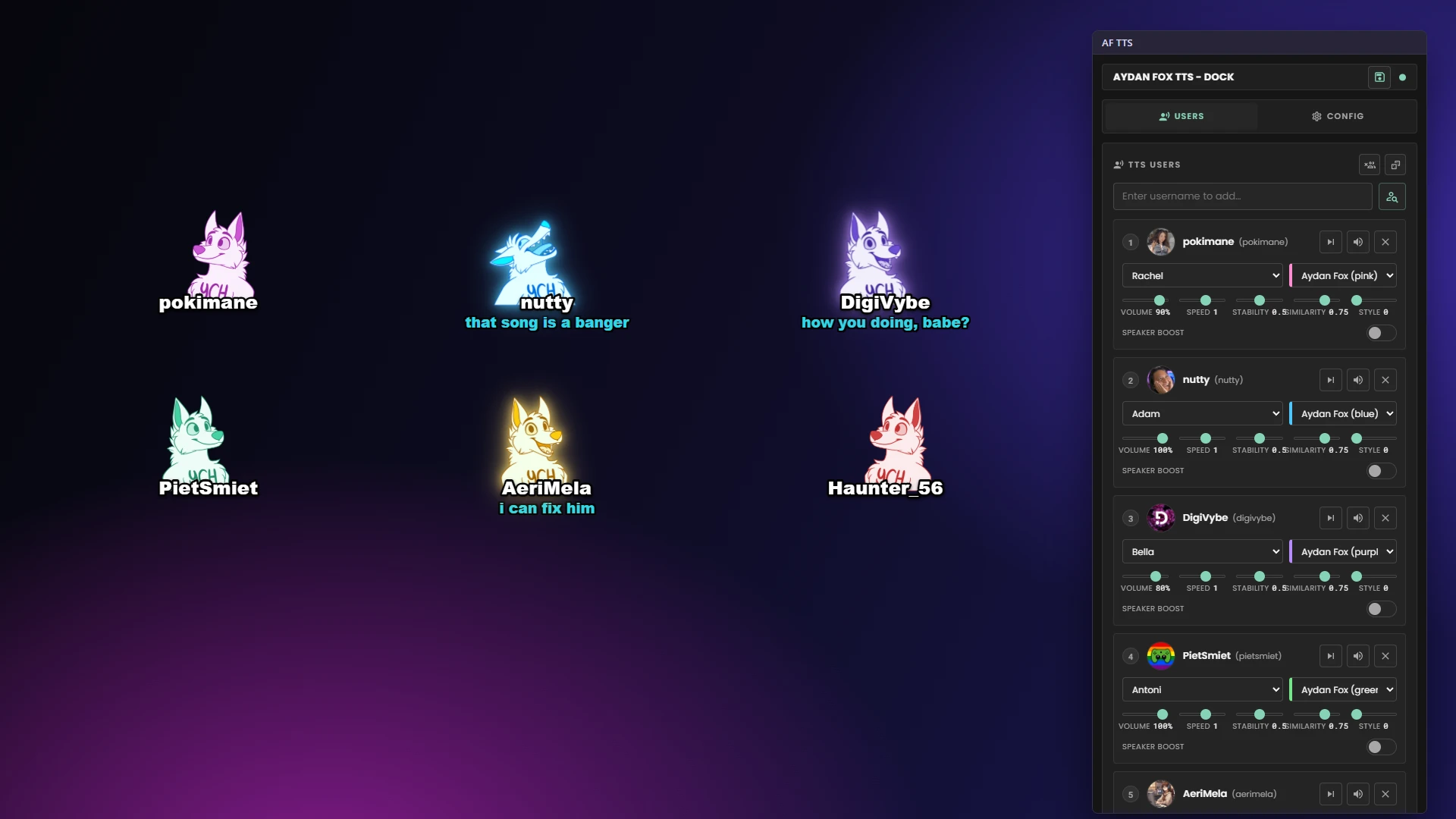 Character TTS