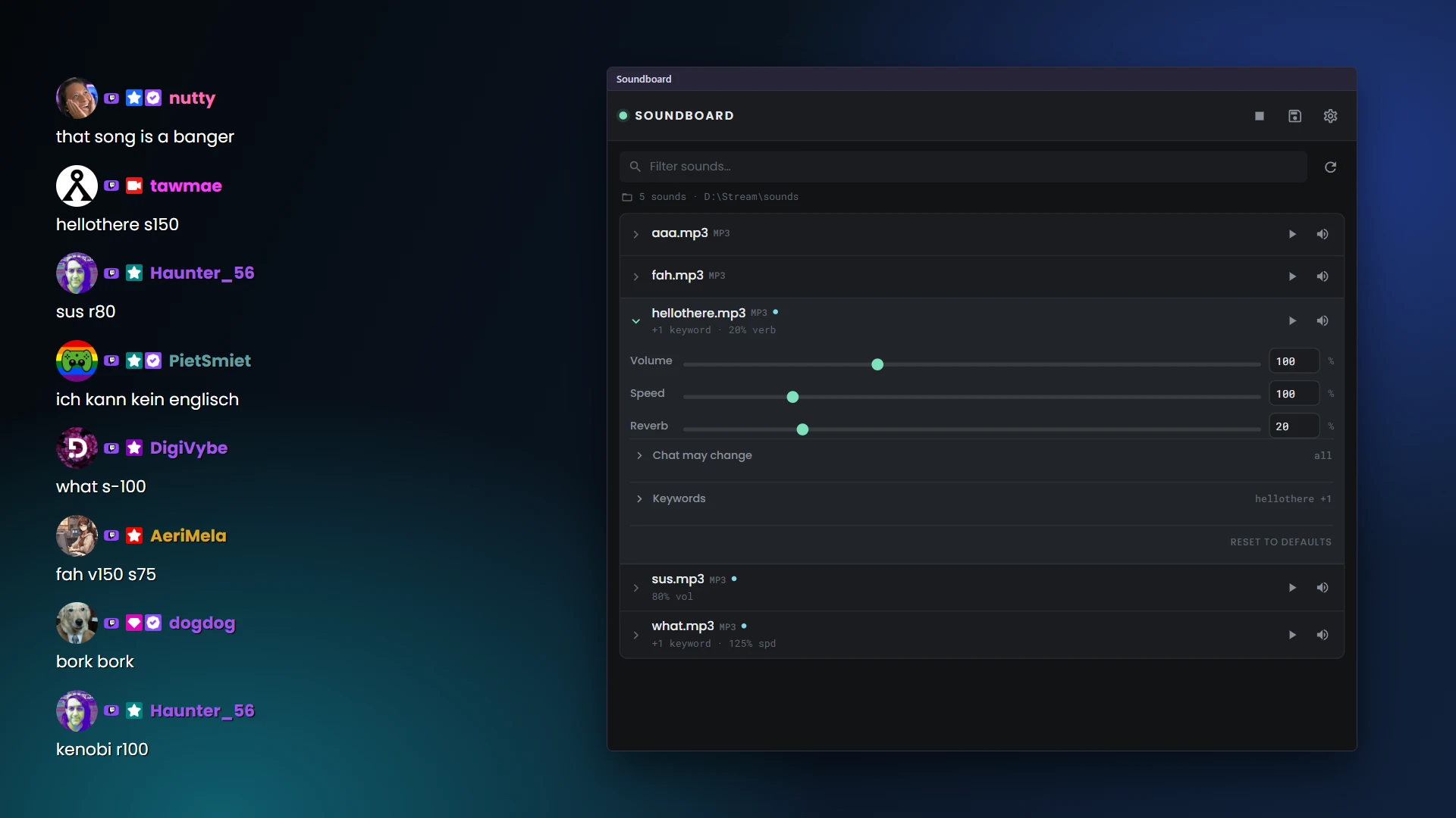 Chat Soundboard