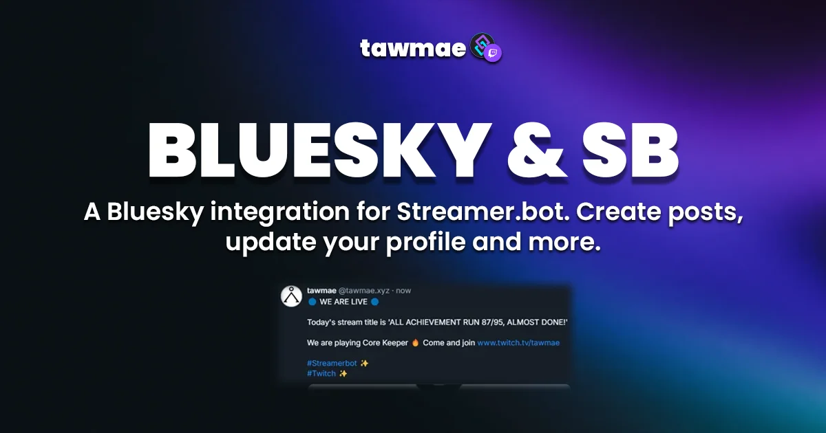 BLUESKY & SB Streamer.bot Extension