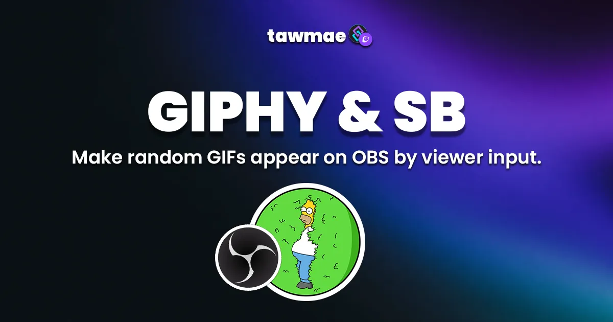 GIPHY & SB Streamer.bot Extension