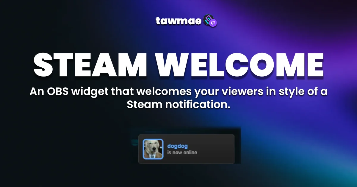 STEAM WELCOME Streamer.bot Extension