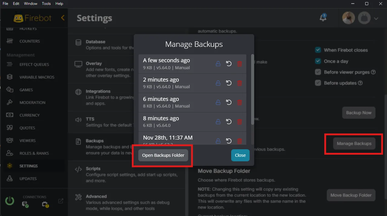 How To Export Firebot Points