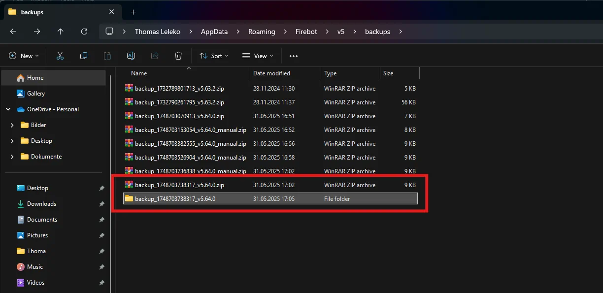 How To Export Firebot Points