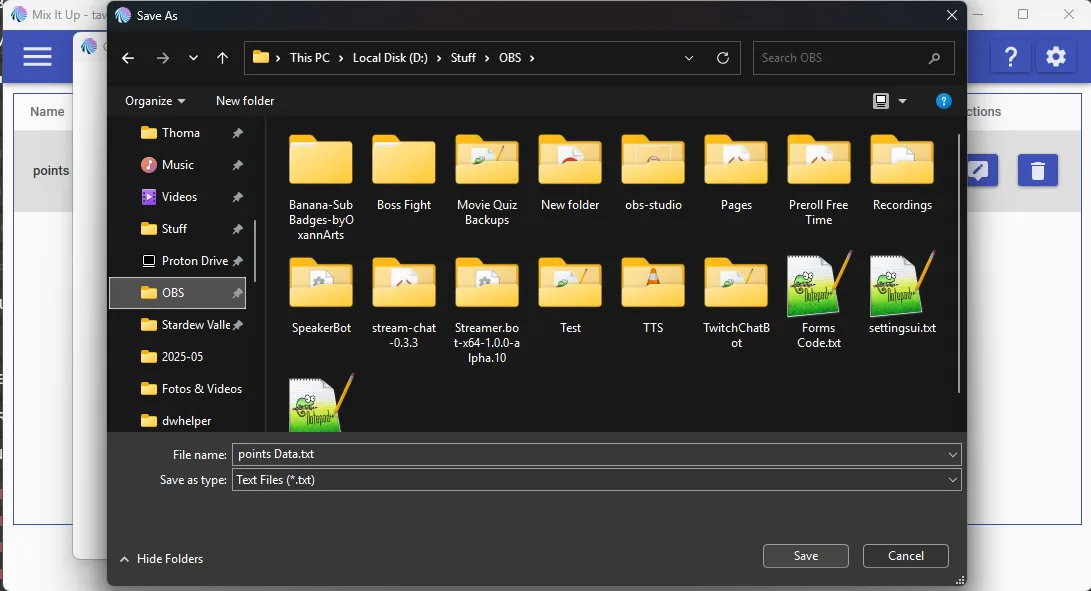 How To Export Mix It Up Points