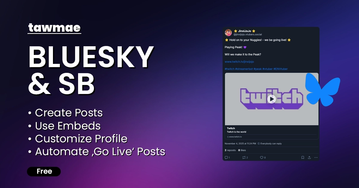 Bluesky & SB Streamer.bot utility preview