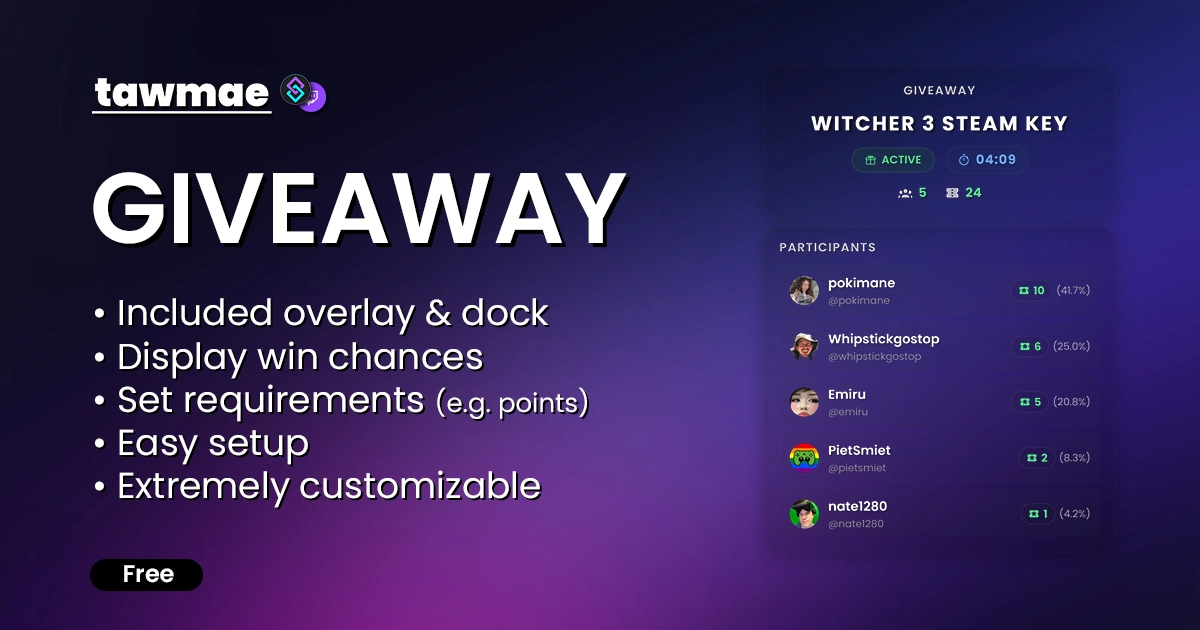 GIVEAWAY – Streamer.bot extension preview