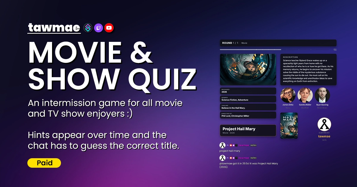 MOVIE & SHOW QUIZ